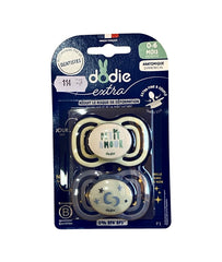 Dodie - Sucettes anatomiques 0-6m Jour et Nuit x2 Petit Amour