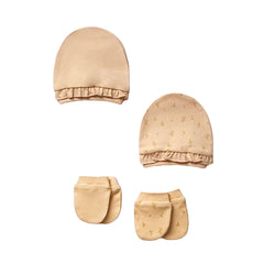 Pack 4 pcs Bonnets moufles Sonbahar girly 0m+ v2