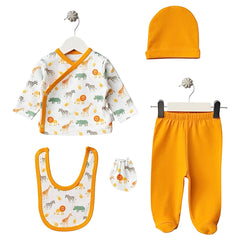 Pack naissance Jungle unisexe 5 pcs coton