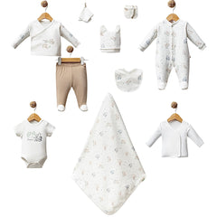 Coffret naissance Tropical 10 pcs coton unisexe