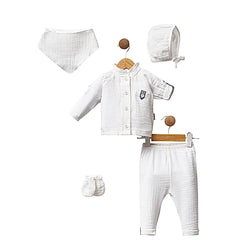 Pack naissance mousseline classe supreme baby boy 5 pcs