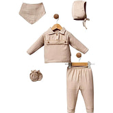 Pack naissance fraichy mousseline classy boy 5 pcs coton