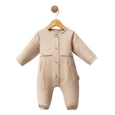 Grenouillère unie mousseline classy baby boy