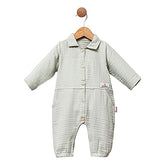 Grenouillère mousseline full mint 1 pcs