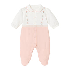 Grenouillère traits fleury 1 pcs coton