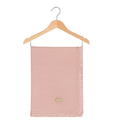 Couverture légère Bébé Full SALMON – 80x90 cm – 0m+ – 100% Coton 🤍