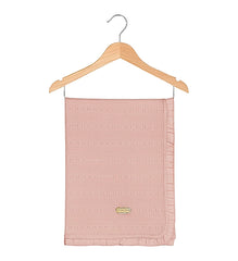 Couverture légère Bébé Full SALMON – 80x90 cm – 0m+ – 100% Coton 🤍