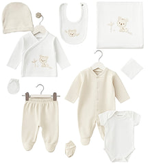 Coffret naissance 10 pcs cutie animals unisexe coton