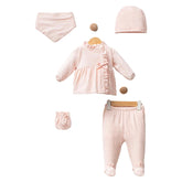 Pack naissance nœud froufrouté col et milieu velours 5 pcs