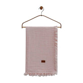 Couverture mousseline légère 120x100 cm - Rose poudré - 0m+