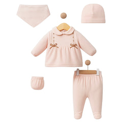 Pack naissance doubles nœud velours 5 pcs