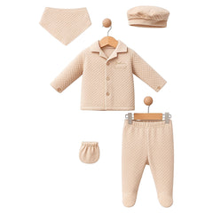 Pack naissance Gentlemen full classe velours 5 pcs