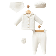 Pack naissance Gentlemen full classe velours 5 pcs