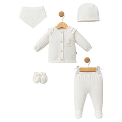 Pack naissance Flowers velours 5 pcs