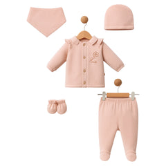 Pack naissance Flowers velours 5 pcs