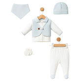 Pack naissance Gilet unique baby boy velours 5 pcs