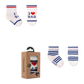 Coffret de 3 chaussettes Love Dad 0-3 mois