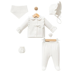 Pack naissance 1 nœud classy girl velours 5 pcs