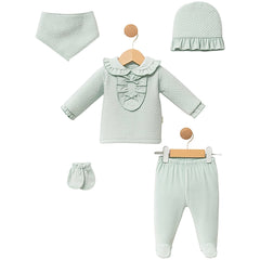 Pack naissance 2 jolies noeuds velours 5 pcs