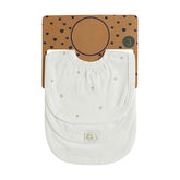 Lot de 3 bavoirs full white fleury 0-4 mois