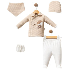 Pack naissance Gentlemen velours 5 pcs baby boy