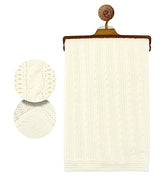 Couverture Triko welsoft 2 couches 85x95 cm - Ekru