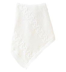 Couverture Triko welsoft épaisse molletonnée 85x95 cm – Blanc Ekru