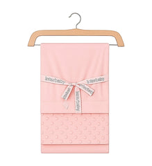 Coffret Couverture Velours in BEE nest lamb 80x110 cm - Rose
