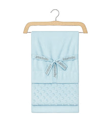 Coffret Couverture Velours in BEE nest lamb 80x110 cm - Bleu