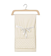 Coffret Couverture Velours in BEE nest lamb 80x110 cm - Crème