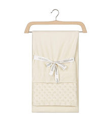 Coffret Couverture Velours in BEE nest lamb 80x110 cm - Crème