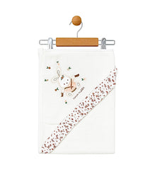 Cape de bain avec 1 gant Sweet Rabbit 80x90 cm