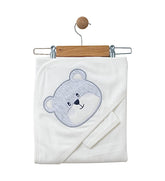 Cape de bain avec 1 gant Bear - 85x75 cm