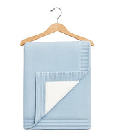 Couverture Unie Molletonnée 80x90 cm - Bleu