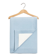 Couverture Unie Molletonnée 80x90 cm - Bleu