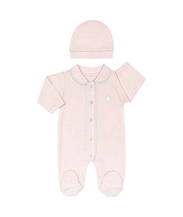 Grenouillère cutie flowers boutons centré coton