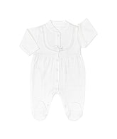 Grenouillère jolie nœud centré coton