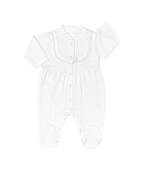 Grenouillère jolie nœud centré coton