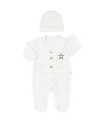 Grenouillère étoile sur gilet coton