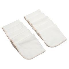 Pack de 10 serviettes coton Bio ekru 28x28 cm
