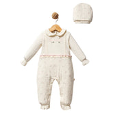 Grenouillère Rose Girl 1 bonnet coton Bio