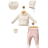 Pack naissance Rose girl 5 pcs coton Bio