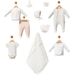 Coffret naissance Pretty Girl 10 pcs coton Bio