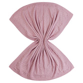 Couverture TRIKO laine naturelle 90x100 cm intérieur coton 0m+ - Mauve