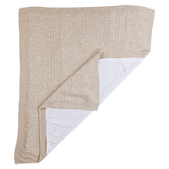 Couverture TRIKO laine naturelle 90x100 cm intérieur coton 0m+ - Beige