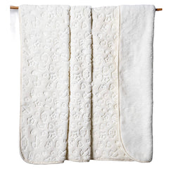 Coffret couverture super chaude multi formes 100x120 cm - Blanc Ekru