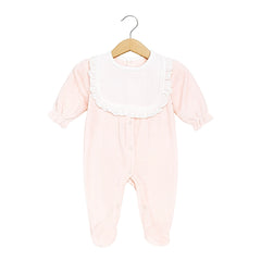 Grenouillère col froufrou velours v2