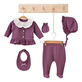 Pack naissance classe absolue girly 5 pcs coton