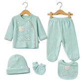 Coffret naissance nounours sleep 5 pcs coton