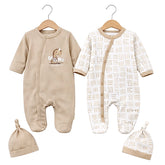 Pack de 2 grenouillères Dino where r u now ? coton